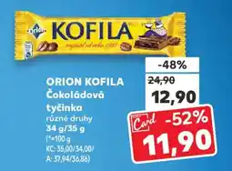 Kaufland ORION Kofila Čokoládová tyčinka nabídka