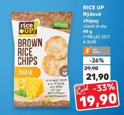 Kaufland RICE UP Rýžové chipsy nabídka