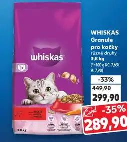 Kaufland WHISKAS Granule pro kočky nabídka