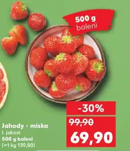 Kaufland Jahody - miska nabídka
