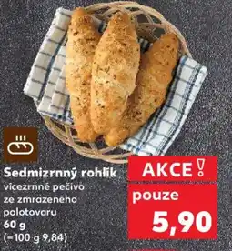 Kaufland Sedmizrnný rohlik nabídka