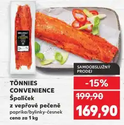 Kaufland TÖNNIES CONVENIENCE Špalíček z vepřové pečeně nabídka