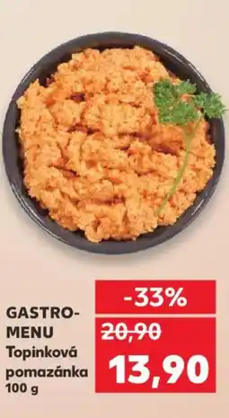 Kaufland GASTRO- MENU Topinková pomazánka nabídka
