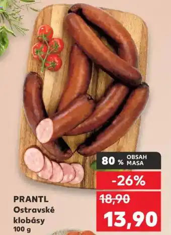 Kaufland PRANTL Ostravské klobásy nabídka