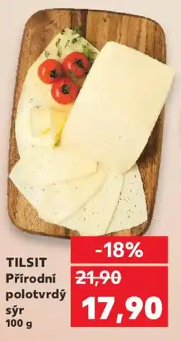Kaufland TILSIT Přírodní polotvrdý sýr nabídka