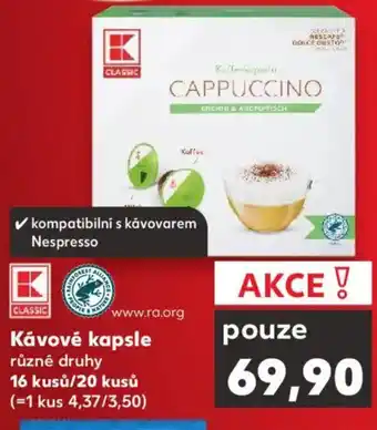 Kaufland Kávové kapsle nabídka