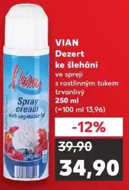 Kaufland VIAN Dezert ke šlehání nabídka