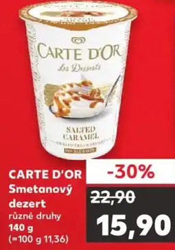 Kaufland CARTE D'OR Smetanový dezert nabídka
