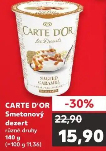 Kaufland CARTE D'OR Smetanový dezert nabídka