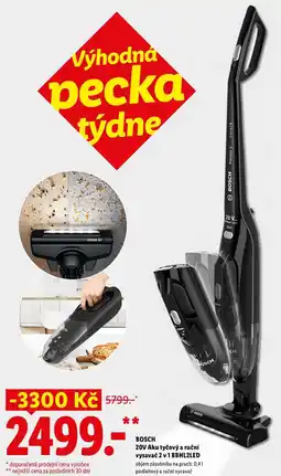 Lidl BOSCH 20V Aku tyčový a ruční vysavač 2 v 1 BBHL2LED nabídka