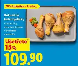 Lidl Kukuřičné kuřecí paličky, cena za nabídka