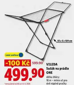 Lidl VILEDA Sušák na prádlo ONE nabídka
