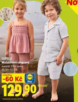 Lidl LUPILU Mušelinová souprava nabídka