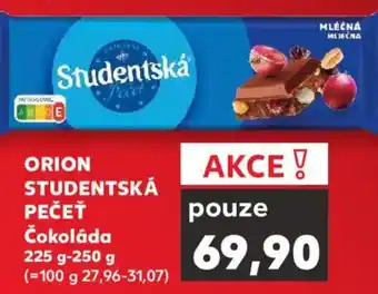 Kaufland ORION STUDENTSKÁ PEČEŤ Čokoláda nabídka
