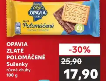 Kaufland OPAVIA ZLATÉ POLOMÁČENÉ Sušenky nabídka
