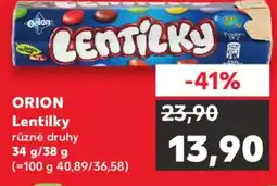 Kaufland ORION Lentilky nabídka