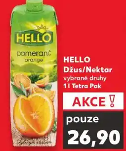 Kaufland HELLO Džus/Nektar nabídka