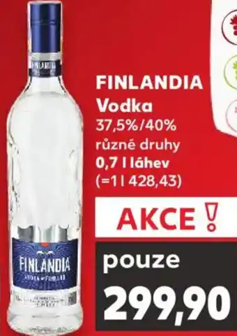 Kaufland FINLANDIA Vodka nabídka