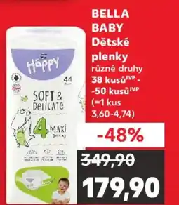 Kaufland BELLA BABY Dětské plenky nabídka
