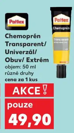 Kaufland Pattex Chemoprén Transparent/Univerzál/Obuv/Extrém nabídka