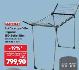 Kaufland Sušák na prádlo Pegasus 150 Solid Slim nabídka