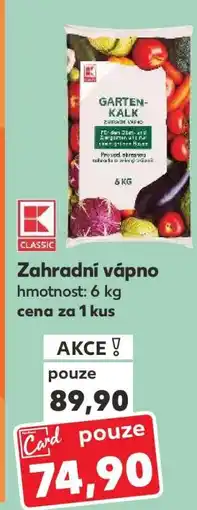 Kaufland Zahradní vápno nabídka