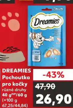Kaufland DREAMIES Pochoutka pro kočky nabídka
