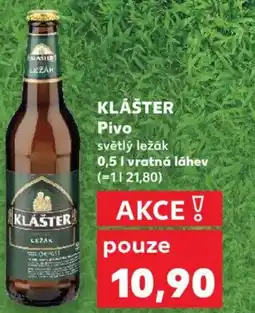 Kaufland KLÁŠTER Pivo nabídka