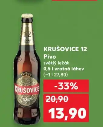 Kaufland KRUŠOVICE 12 Pivo nabídka