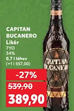 Kaufland CAPITAN BUCANERO Likér nabídka