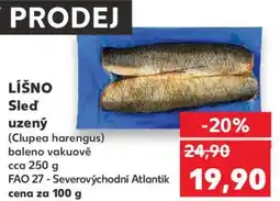 Kaufland LÍŠNO Sled uzený nabídka