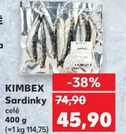Kaufland KIMBEX Sardinky celé nabídka
