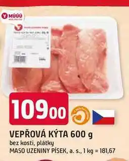 Trefa VEPŘOVÁ KÝTA 600 g bez kosti, plátky nabídka