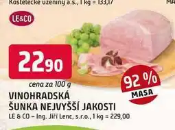 Trefa VINOHRADSKÁ ŠUNKA NEJVYŠŠÍ JAKOSTI 92% nabídka