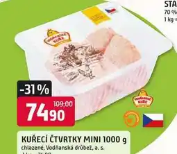 Trefa KUŘECÍ ČTVRTKY MINI 1000 g chlazené nabídka