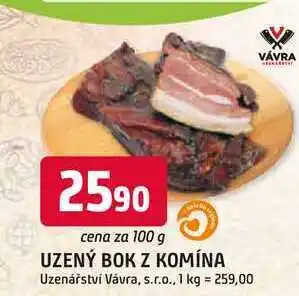 Trefa UZENÝ BOK Z KOMÍNA nabídka