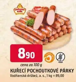 Trefa KUŘECÍ POCHOUTKOVÉ PÁRKY nabídka