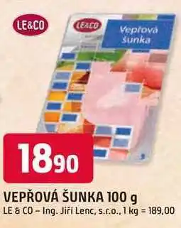 Trefa LE&CO VEPŘOVÁ ŠUNKA nabídka