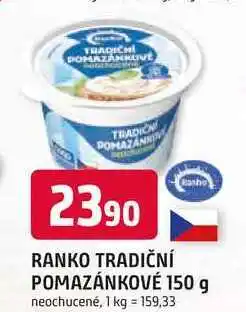 Trefa RANKO TRADIČNÍ POMAZÁNKOVÉ nabídka