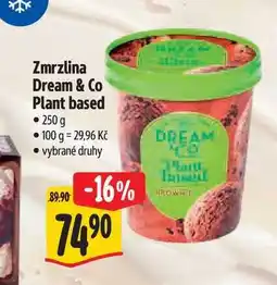 Albert Zmrzlina Dream & Co Plant based nabídka