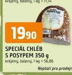 Trefa SPECIÁL CHLÉB S POSYPEM nabídka