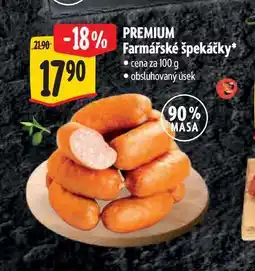 Albert PREMIUM Farmářské špekáčky nabídka