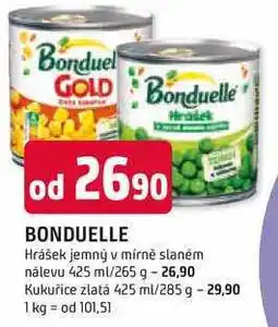 Trefa BONDUELLE Hrášek jemný v mírně slaném nálevu nabídka