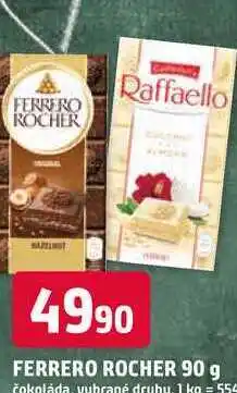 Trefa FERRERO ROCHER 90 g čokoláda, vybrané druhy nabídka