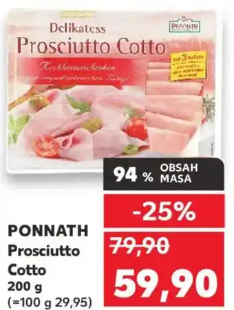 Kaufland PONNATH Prosciutto Cotto nabídka