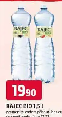 Trefa RAJEC BIO 1,5L pramenitá voda s příchutí bez cukru nabídka