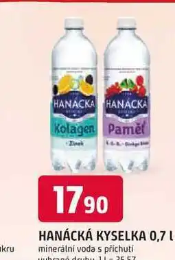 Trefa HANÁCKÁ KYSELKA 0,7 L minerální voda s příchutí nabídka