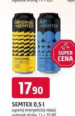 Trefa SEMTEX 0,5l sycený energetický nápoj nabídka