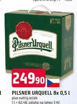 Trefa Pilsner Urquell Pivo ležák světlý nabídka
