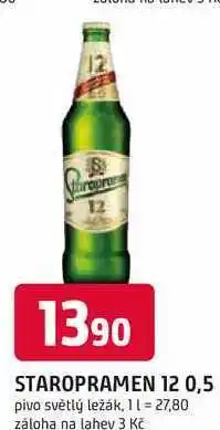 Trefa STAROPRAMEN 12 0,5l pivo světlý ležák nabídka